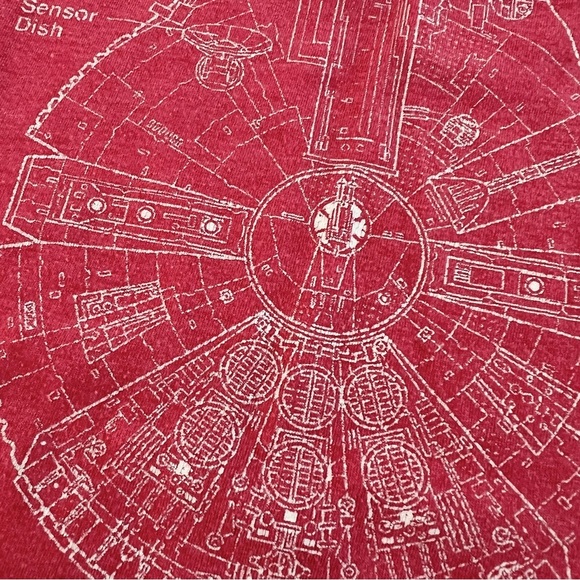Star Wars Millennium Falcon Blueprint Top - Picture 5 of 5